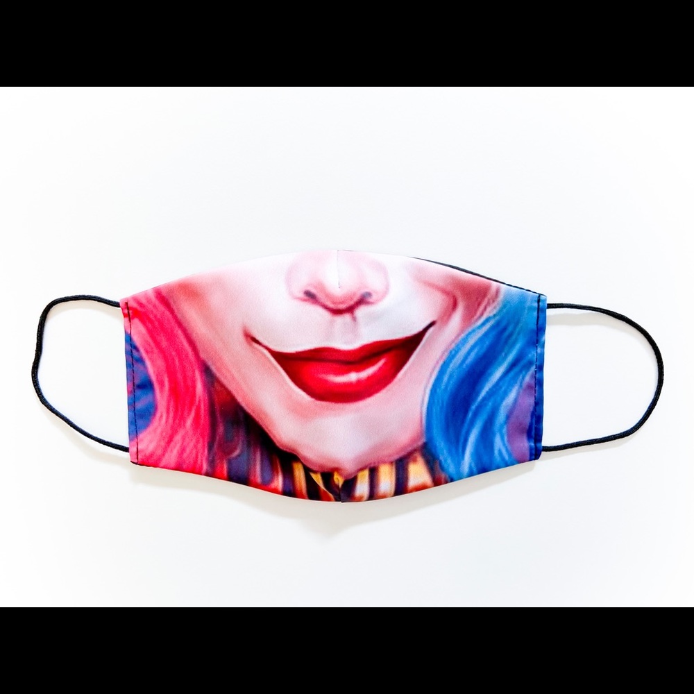 Harley Quinn face mask washable and reusable